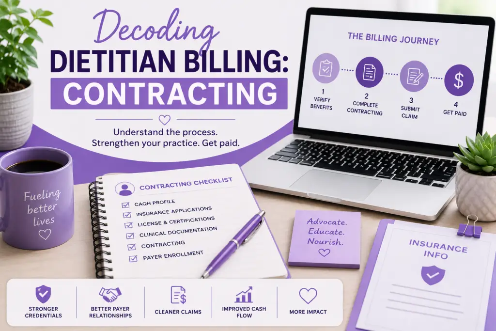 Decoding Dietitian Billing: The 3 C’s to Reimbursement – Part 2: Contracting and Sealing the Deal