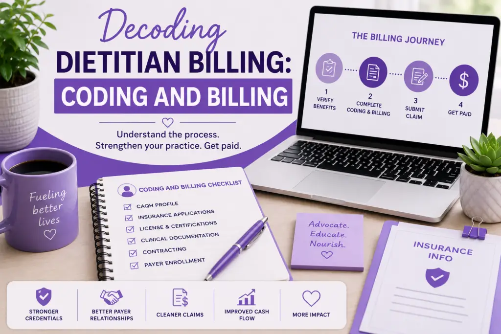 Decoding Dietitian Billing: The 3 C’s to Reimbursement – Part 3: From Setup to Direct Deposits
